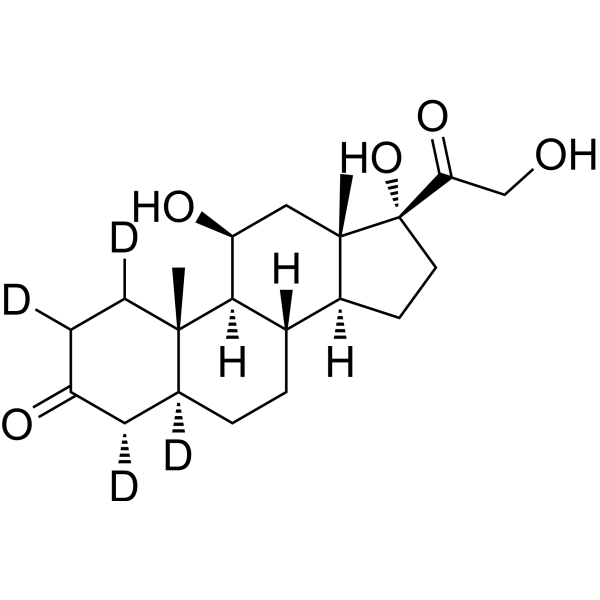 5α-Pregnan-11β,17α,21-triol-3,20-dione-1,2,4,5-d4 252976-11-7